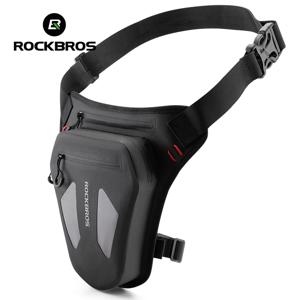 ROCKBROS 오토바이 가방 반사 크로스 바디 허리 다리 가방 조정 가능한 모터 사이클링 야외 장비