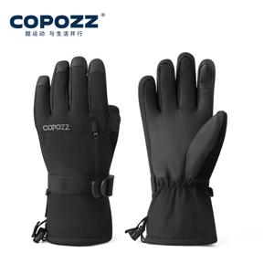 COPOZZ 남녀공용 성인용 겨울 스키 장갑 -20도 방수 터치스크린 스노우보드 장갑 스노모빌 모터 방수 보온 스노우 장갑