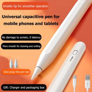 팜 리젝션 기능 및 배터리 잔량 표시 기능을 갖춘 스타일러스 펜 - Apple iPad와 호환 가능 - iPad 2018-2022, iPad Pro, Air, Mini와 호환