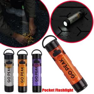 GO PEAK 캠핑 USB 포켓 미니 손전등 LED 키 클립 캡 주변 조명 야외 비상 구호 소형 내구성 롱 5050