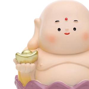 작은 불상 조형물, 레진 소재, 자동차 장식용, 책상 위 장식용, 가정 또는 사무실, 책장에 놓을 수 있는 불교 조각품, 선물용