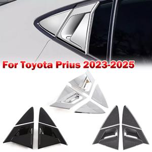 Toyota Prius 60 시리즈 2023 2024 2025 자동차 후면 루버 창 사이드 셔터 커버 트림 스티커 벤트 스쿠프 ABS 탄소 섬유