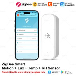 조도 온도 습도 감지기가 포함된 10G MmWave 레이더 Zigbee 인간 동작 센서는 Tuya Zigbee 또는 Zigbee2MQTT를 지원합니다.
