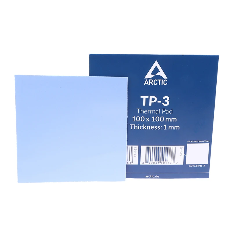 ARCTIC TP-3 100x100MM 0.5/1/1.5MM 두께 열 패드 고성능 특히 부드러운 이상적인 간격 충전재로 간격을 채워줍니다.