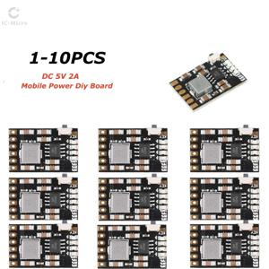 XZG DC 5V 2A 모바일 전원 Diy 보드 4.2V 충전/방전(부스트)/배터리 보호/표시기 모듈 3.7V 리튬 18650 1-10PCS