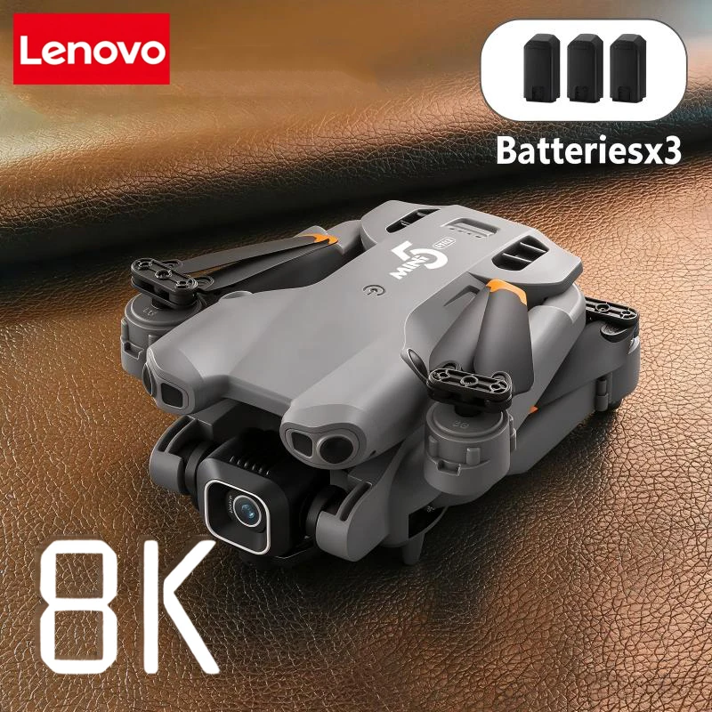 Lenovo Mini 5 Pro 드론, 8K 고화질 듀얼 카메라, 2.4G 와이파이, 브러시리스 모터, 지능형 장애물 회피 기능, 원격 제어 드론