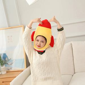 로켓 모양의 창의적인 만화 스타일 헤드기어 1개, 따뜻하고 재미있는 사진 촬영 소품, 사랑스러운 파티 모자, 코스튬용 헤드기어