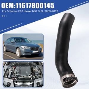 DTA4-차저 에어 터보 파이프 11617800145, BMW 5 F07 F10 F11 X5 E70 X6 E71 N57 디젤 엔진용, 2009-2013년형, 인터쿨러 부스트 호스