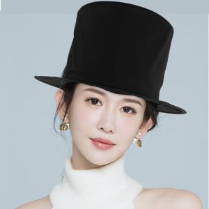 검은색 접이식 마법사 모자 2개 세트, 남성용, 남녀 공용, 코스튬 파티, 가면 무도회, 카니발, 무대 공연용