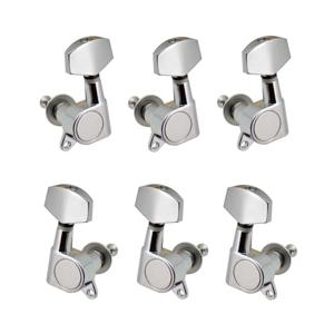 6pcs 봉인 된 기타 스트링 페그 잠금 튜너 3L3R 튜닝 페그 스트링 튜너 어쿠스틱 기타 튜너 머신 헤드 손잡이 3 왼쪽 3 오른쪽