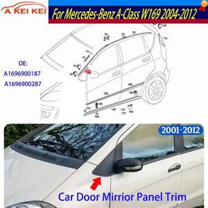 새로운 1696900287 메르세데스-벤츠 A-클래스 W169 2004-2012 자동차 도어 미러 패널 트림 백미러 삼각형 커버 몰딩 A1696900187