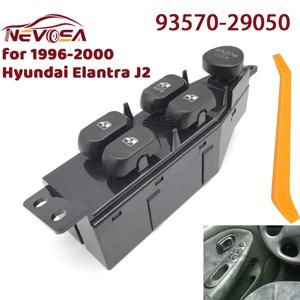 현대 Elantra J2 용 파워 윈도우 레귤레이터 제어 스위치 1996 1997 1998 1999 2000 9357029050 왼손 드라이버 93570-29050