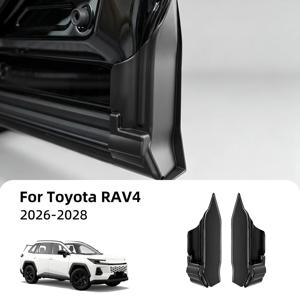 토요타 RAV4 2026-2028 프론트 도어 코너 씰 커버 ABS 블랙 프로텍터 트림 가드 2PCS 자동차 외부 액세서리 플러스