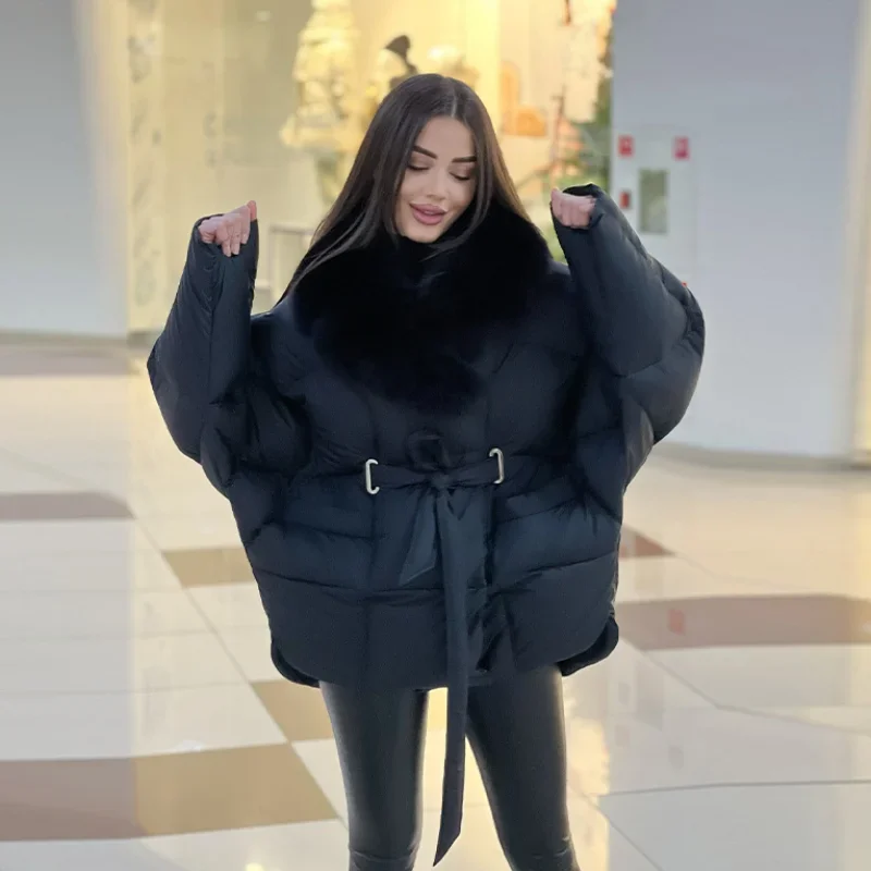 우아한 빈티지 코튼 코트 루즈 캐주얼 디자이너 패셔너블 트렌드 여성 아우터웨어 2025 가을 파티 여성 시크 겨울 옷