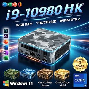 미니 PC, 인텔 코어 i9 10980HK, 윈도우 11 프로, 32GB RAM, 1TB/2TB SSD, Wi-Fi 6, 블루투스 5.2, 4K HD, 미니 게이밍/사무용/학습용 PC, 인기 상품