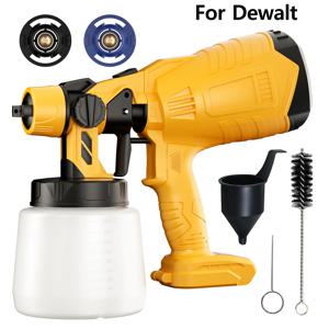 Dewalt 배터리용 무선 페인트 분무기, Dewalt 20V 배터리용 페인트 분무기, 1200ml 컨테이너, 울타리용 3 가지 패턴, 캐비닛 벽