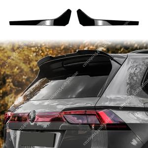 폭스 바겐 Tiguan MK2 R-라인 2017-2023 Canard Splitter 자동차 액세서리 용 1 쌍 뒷 창 사이드 스포일러 윙 립 바디 키트