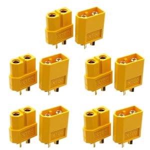 10PCS XT60 배터리 커넥터 남성 플러그 금도금 커넥터 DIY RC 항공기 드론 액세서리 연결 부품