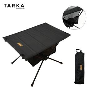 TARKA 캠핑 접이식 테이블 600D 옥스포드 패브릭 롤업형 경량 알루미늄 합금 천 테이블(야외 피크닉용 그물망 포함)