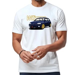 야외용 자동차용 면 티셔츠, 모델 Clio Williams 2.0 16s 6XL, Rs Omp dehors