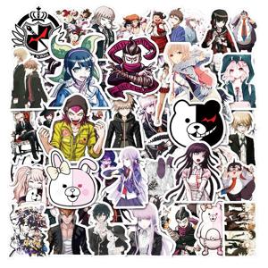 Danganronpa Monokuma Enoshima Junko 게임 만화 캐릭터 DIY 장식 스티커 맞춤형 방수 낙서 스티커