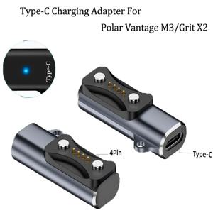 Polar Pacer/Ignite 3/Vantage V3/Vantage M3/Grit X2 Pro 시계용 휴대용 5W USB-C 충전 어댑터 호환 마그네틱 충전기