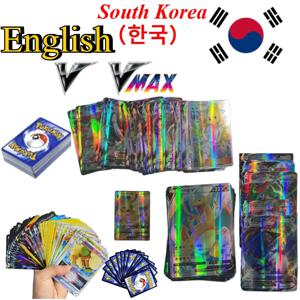 영어 포켓몬 V VMAX 카드, 한국어 버전, 홀로그램 희귀 플래시 카드 세트, 포켓몬 트레이딩 카드 게임 컬렉션용, 선물용