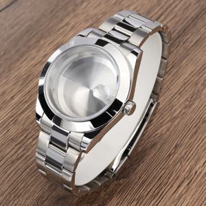 36mm 39mm 시계 케이스 사파이어 에어 킹 DJ SK NH35 NH36 NH34 Miyota8215 무브먼트 29mm 다이얼 광택 처리된 오이스터 스트랩 시계줄
