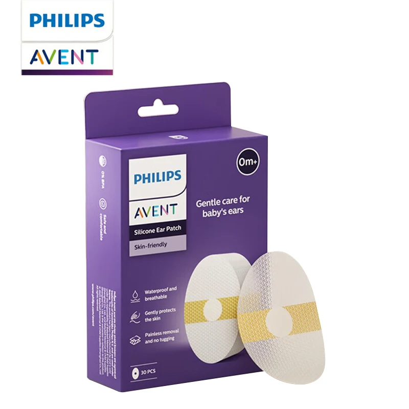 Avent 실리콘 귀 보호 패치 30pcs 방수 귀 덮개 목욕 수영 어린이를위한 부드럽고 무통 제거 0-12Y