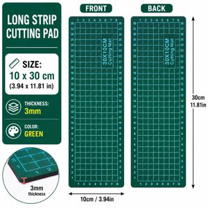 10x30cm PVC 커팅 매트 양면 자가복원 공예 커팅 보드 DIY 패치워크 종이 커팅 모형 제작용