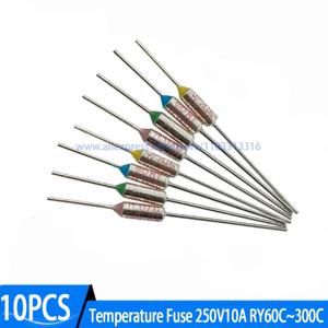 10개입 열퓨즈 250V 10A TF RY 60C 70C 80C 92C 100C 110C 115C 121C 135C 142C 157C 165C 172C 185C 192C 210C 240C 285C 300C