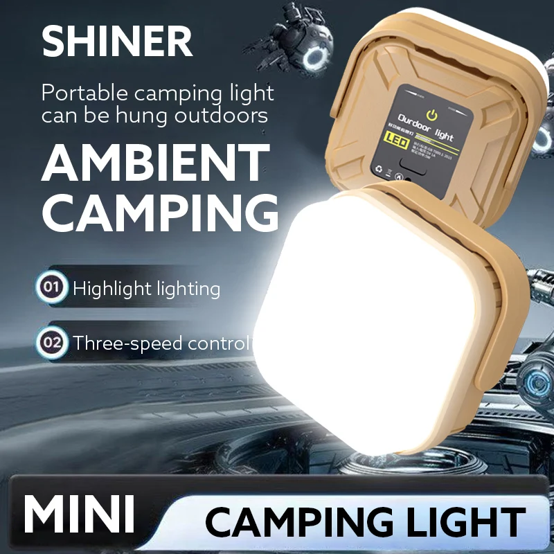 3000LM 초고휘도 LED 캠핑 랜턴, C타입 고속 충전, 긴 배터리 수명 8-180시간, 휴대용 야외 조명(후크 포함)