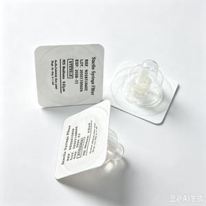 멸균 PES 주사기 필터 4mm 0.22um 개별 포장 판매