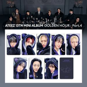 8개/세트 ATEEZ 새 앨범 GOLDEN HOUR PART 5 로모 카드 성화 홍종 윤호 종호 민기 예상 우영 산 팬 선물