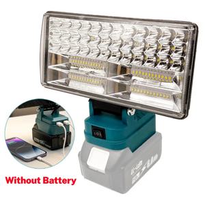 마키타 18V 리튬 이온 배터리 BL1830, BL1860용 전동 공구 부품, LED 작업등, 스포트라이트, 전기 손전등, 캠핑용 야외 조명