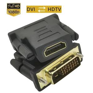 DVI-HDMI 호환 케이블 어댑터 DVI 24+1 남성-여성 HDTV 양방향 비디오 컨버터(프로젝터 노트북 컴퓨터용)