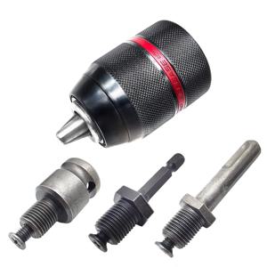금속 헤비 듀티 1/2-20UNF 13mm 열쇠가없는 드릴 척 육각 섕크/SDS/소켓 사각형 암 어댑터 하드웨어 도구 전문