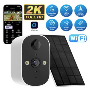 야외 무선 WIFI 카메라 3MP 배터리 태양광 보안 카메라 투광 조명 컬러 야간 투시경 사이렌 알람 양방향 오디오 모니터