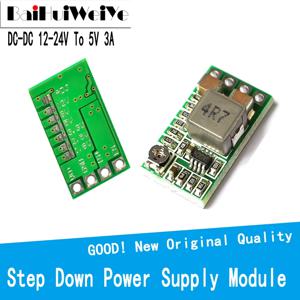 1PCS 미니 스텝 다운 전원 공급 장치 모듈 전압 벅 컨버터 조정 가능 97.5% 1.8V 2.5V 3.3V 5V 9V 12V DC-DC 12-24V ~ 5V 3A