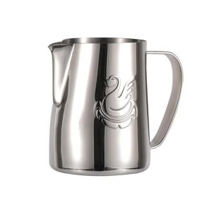 우아한 스완 스테인레스 스틸 커피 피처 우유 거품 컵, 바리스타 공예 에스프레소 라떼 아트 저그, 400ml, 600ml 크림 메이커