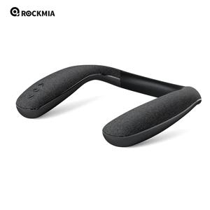 Rockmia 브랜드 넥밴드 블루투스 스피커 EBS-908 그레이 6w BT 5.0 가정 작업용 무선 스테레오 붐 게임 걷기 사이클링