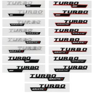 3D ABS 자동차 펜더 배지, 메르세데스 벤츠 CLA45 GLA45 X156 A45 C117 X247 GLE53 터보 AMG 4MATIC 엠블럼 로고 스티커 액세서리