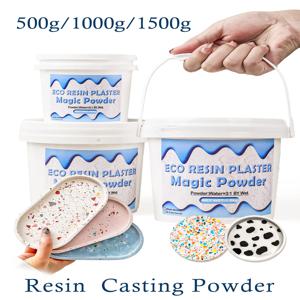 송진 주조 분말 고밀도 백색 석고 분말, 수제 공예 점토 시멘트 생산 재료, 도매, 500g, 1000g, 1500g