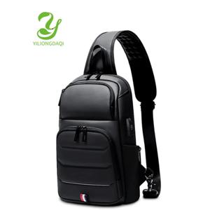 패션 숄더백을 위한 디자이너 크로스바디 백 USB 충전 메신저 슬링 백 가슴 가방 옥스포드 싱글 숄더 스트랩 팩
