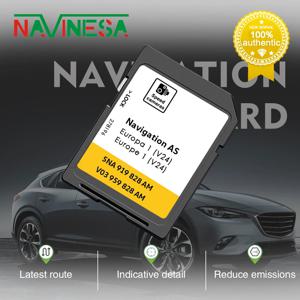 32GB 내비게이션 GPS SD 메모리 카드 업데이트 2026 유럽 보스니아 스페인 지도 AS V24 (폭스바겐 캐디 SA용)