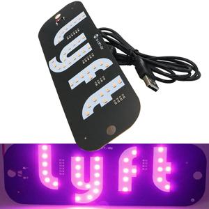 1 세트 LED 신호등 택시 신호 램프 라이프트 로고 빛 USB LED 택시 패널 표시 등 신호 램프 자동 장식 램프