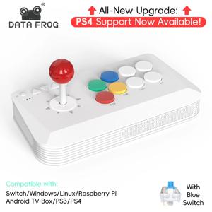 DATA FROG Y5A 아케이드 스틱 스위치 2/PC용 - 무선 블루투스/2.4G/유선 격투 게임 컨트롤러