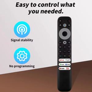 TCL 안드로이드 TV용 RC902V 리모컨, 음성 기능 없음, 넷플릭스, 프라임 비디오, 유튜브 지원 스마트 TV용.