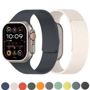 애플 워치 밴드용 자석 스트랩, 44mm, 40mm, 46mm, 45mm, 49mm, 42mm, 41mm, iWatch 시리즈 11, 10, SE, 9, 8, 7, 6, 울트라, 3, 2에 호환.