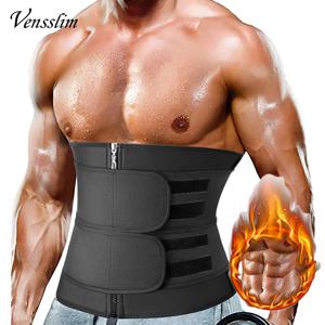 Vensslim 남성 운동 허리 트레이너 배꼽 컨트롤 벨트 슬리밍 사우나 바디 셰이퍼 트리머 복부 Shapewear 체중 감소 코르셋